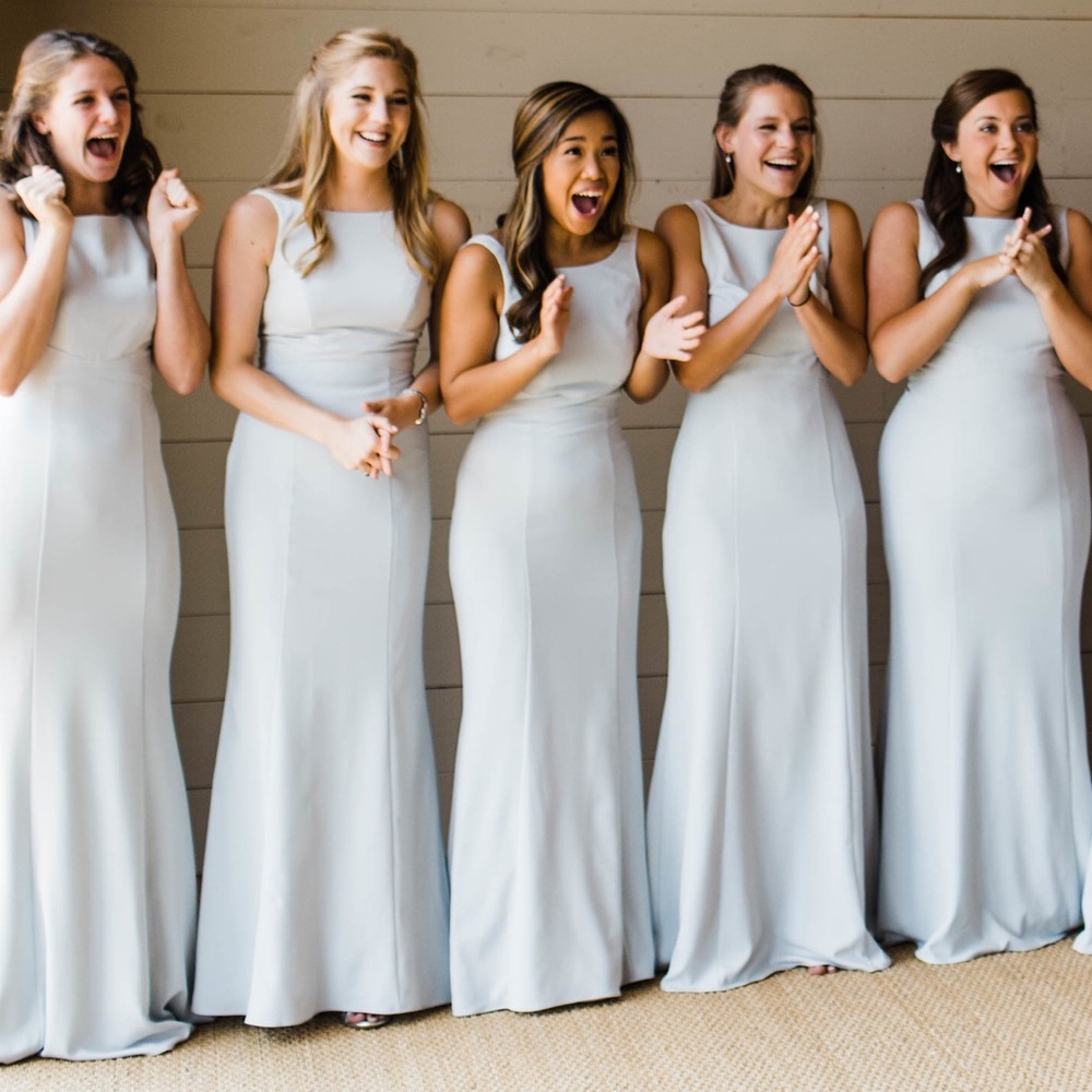 Light blue maxi dress